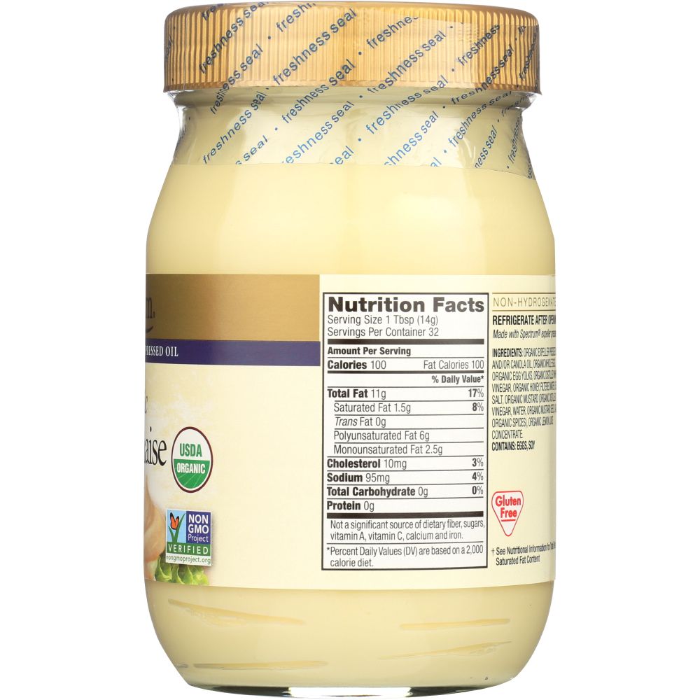 Organic Mayonnaise, 16 oz