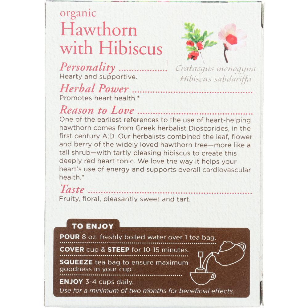 Heart With Hawthorn Tea, 16 Tea Bags