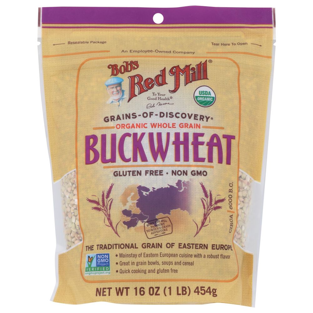 Organic Whole Grain Buckwheat Groats, 16 oz