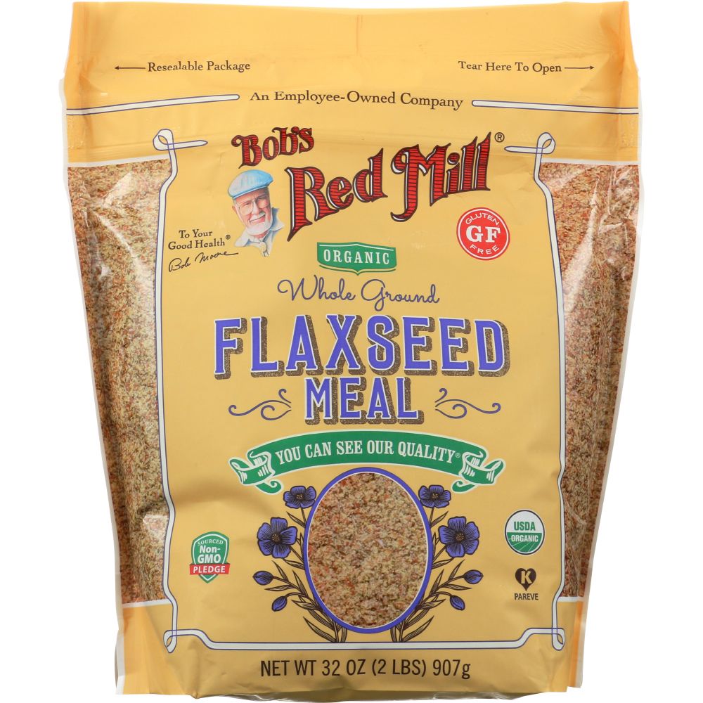 Organic Whole Ground Flaxseed Meal, 32 oz