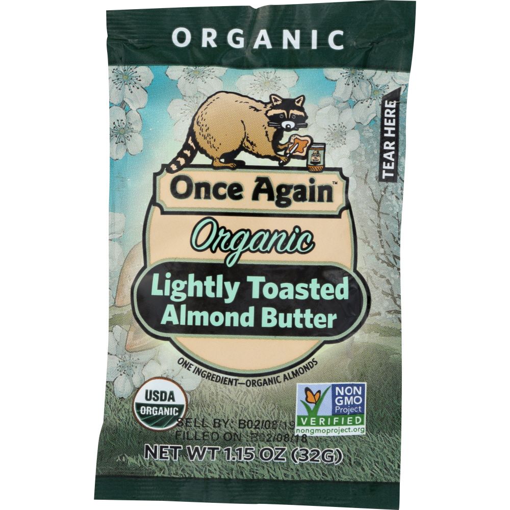 Organic Light Toasted Almond Butter Squeeze Pack, 1.15 oz