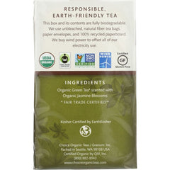 Organic Jasmine Green Tea, 16 bags