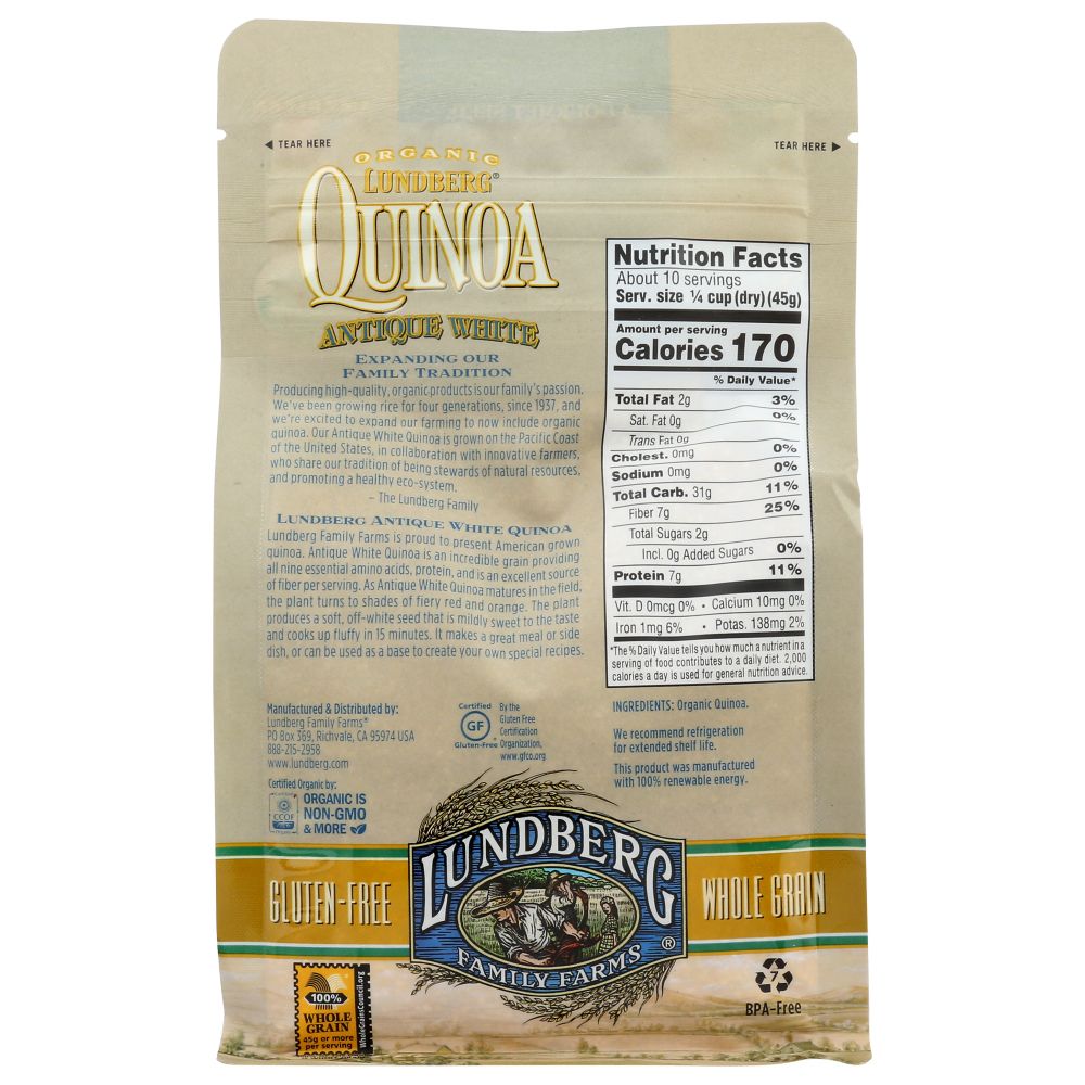 Organic White Antique Quinoa, 1 lb