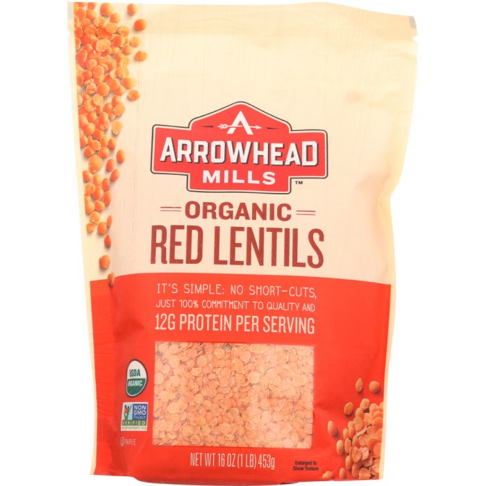 Organic Red Lentils, 16 oz