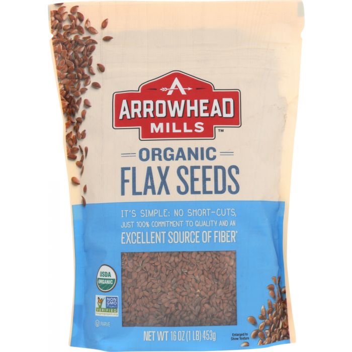 Organic Flax Seeds, 16 oz