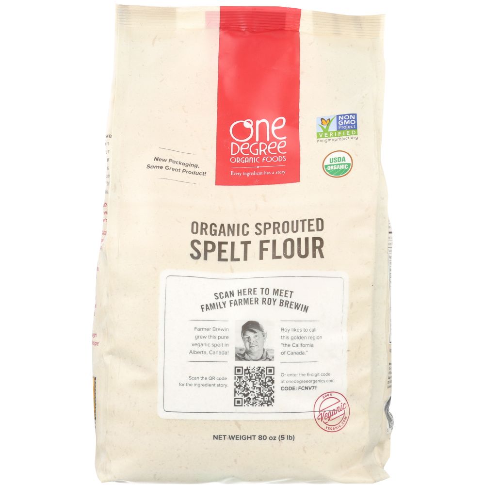 Organic Sprouted Spelt Flour, 80 Oz