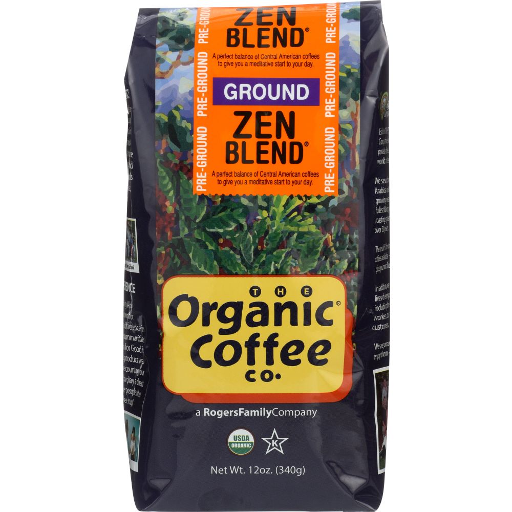 Organic Zen Blend Ground Coffee, 12 oz
