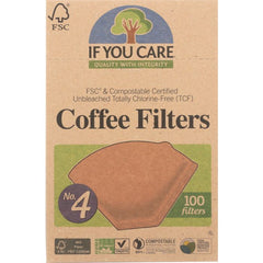 Coffee Filters No. 4 Size, 100 Filters