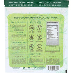 Organic Moringa Coconut Wraps, 2.47 oz