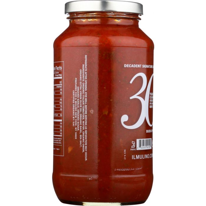 Organic Tomato Basil Sauce, 24 fo