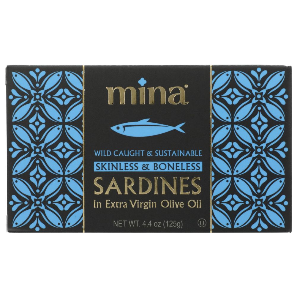 Sardines In Extra Virgin Olive Oil Skinless and Boneless, 4.4 oz