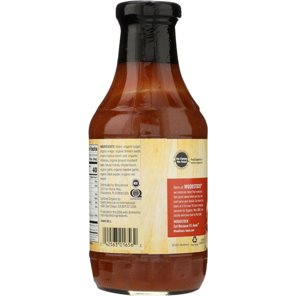 Organic Bbq Sauce, 18 oz
