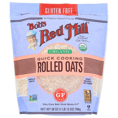 Gluten Free Organic Quick Cooking Rolled Oats, 28 oz